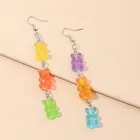 2020 трендовые женские серьги из нержавеющей стали, необычные серьги с медведями, креативные серьги карамельных цветов из полимерной аксессуары в виде мишки