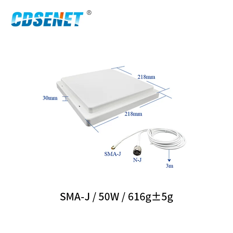 Плоская антенна Wi-Fi 2 45 ГГц Gain16dBi водонепроницаемая направленная 50 Вт интерфейс