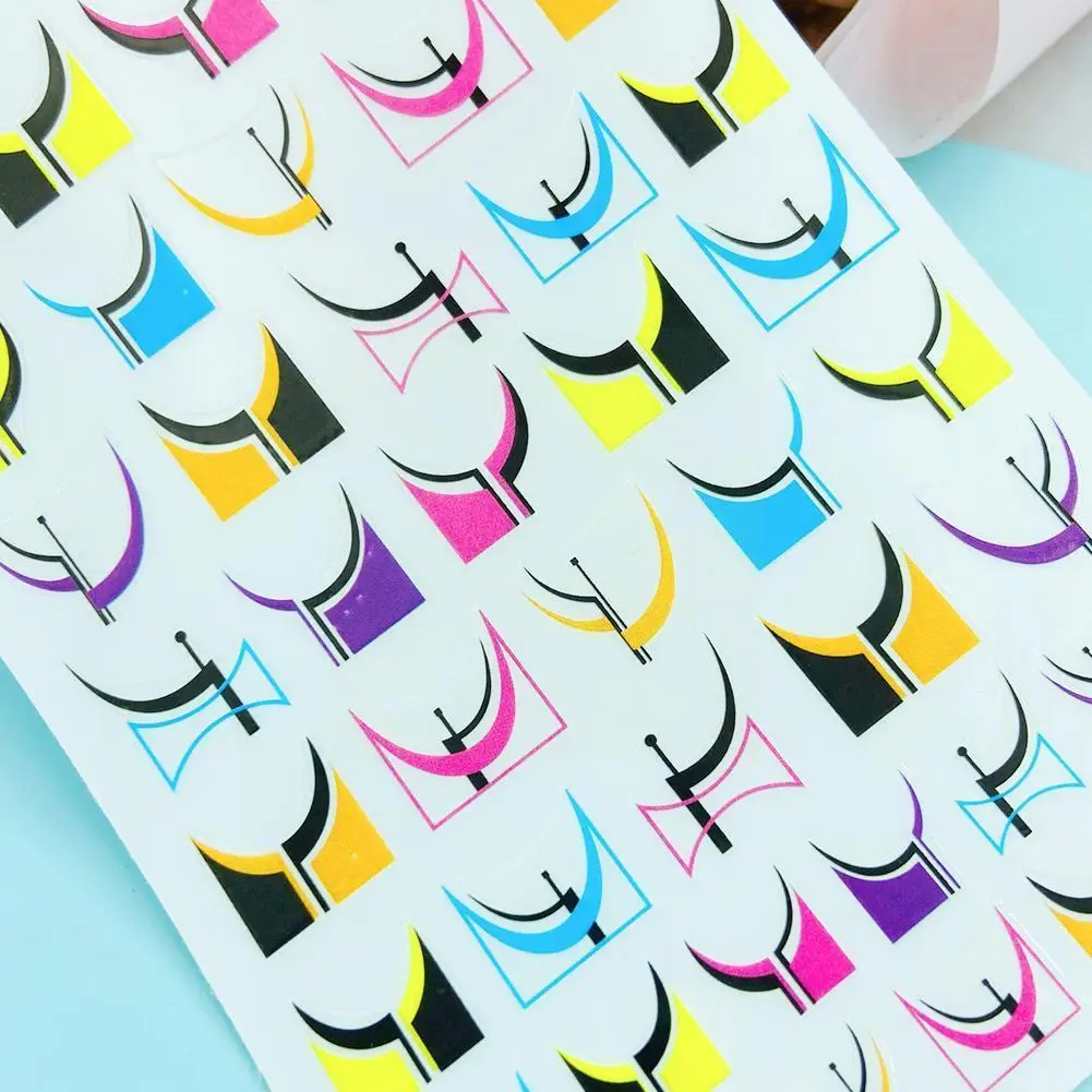 

Rainbow Nail Stickers Self Adhesive Transparent Nail Art Decal Korean Style Manicure Slider Tools DIY Decals Nail Gifts Art P8S8