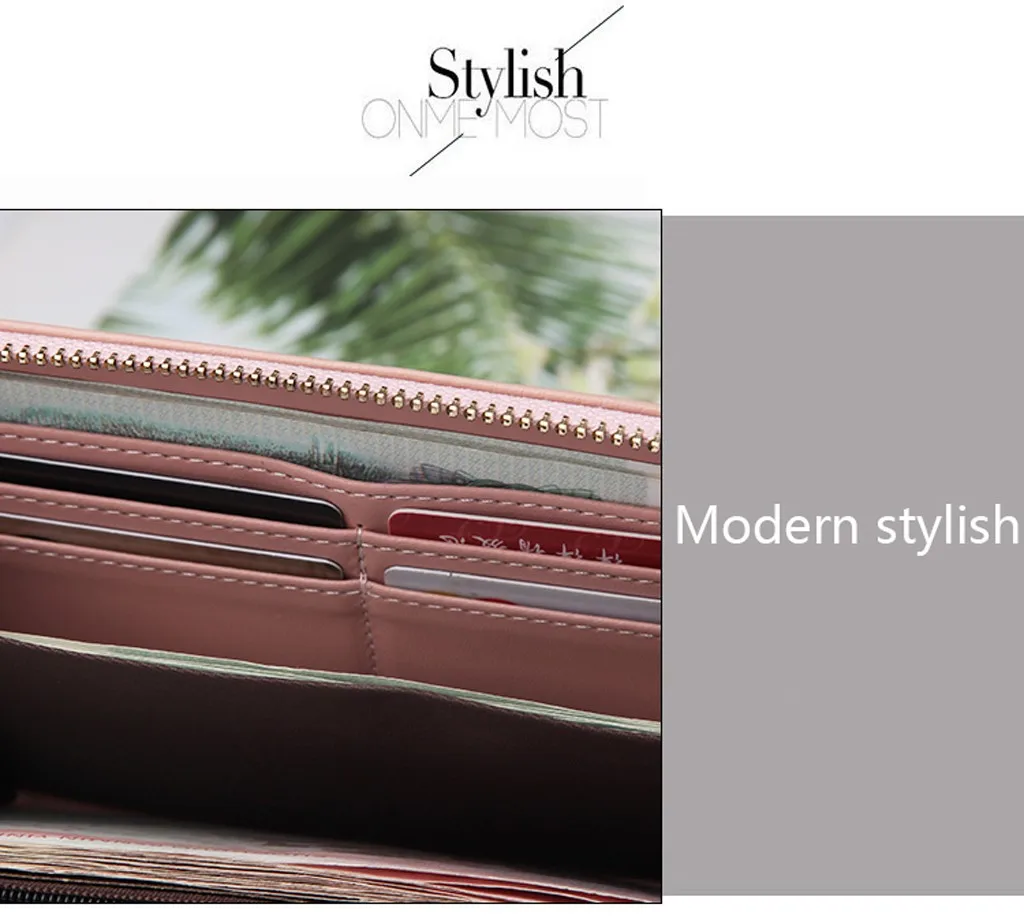 Геометрические женские кошельки на молнии розовый карман для телефона кошелек