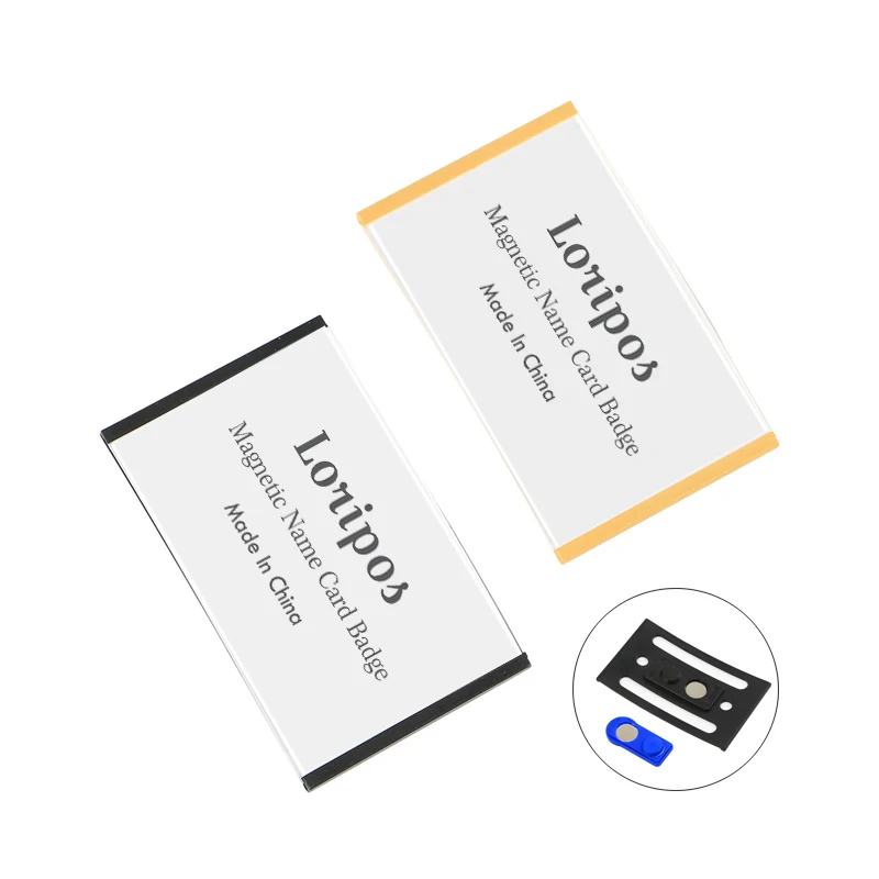 

30pcs/1 Lot Reap7004 Abs 90*54mm Magnetic Name Tag Badge Holder Magnet Badges Card Id Holders Work Employee Card