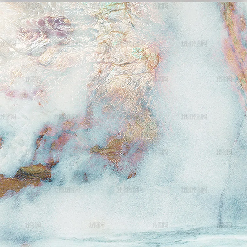 Новые художественные обои с 3d-изображением китайского Пейзажа мрамора пейзажа