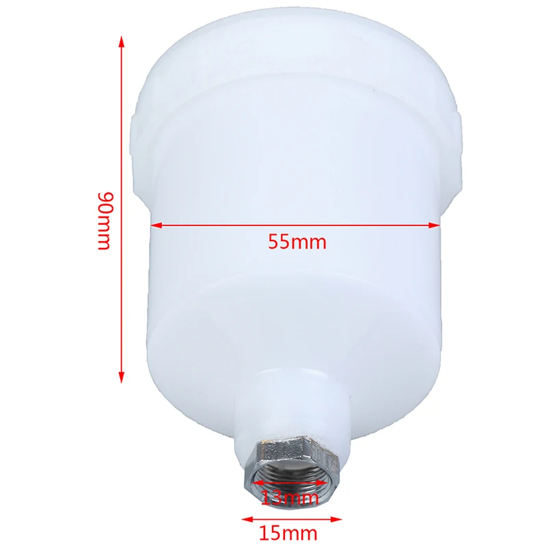 

1pc Plastic Sprayer Cup Air Gravity Feed Spray Paint Pot Thread Connector For Spray Gun Tools