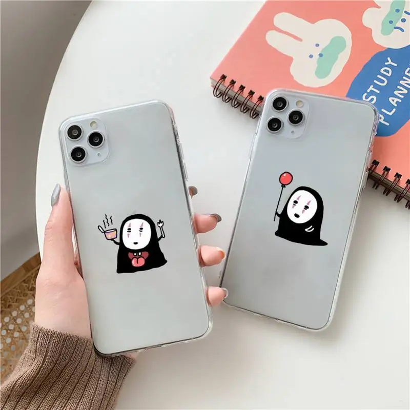 

Faceless man Phone Case Transparent for Clear iPhone case 11 12 mini pro XS MAX 8 7 6 6S Plus X 5S SE 2020 XR