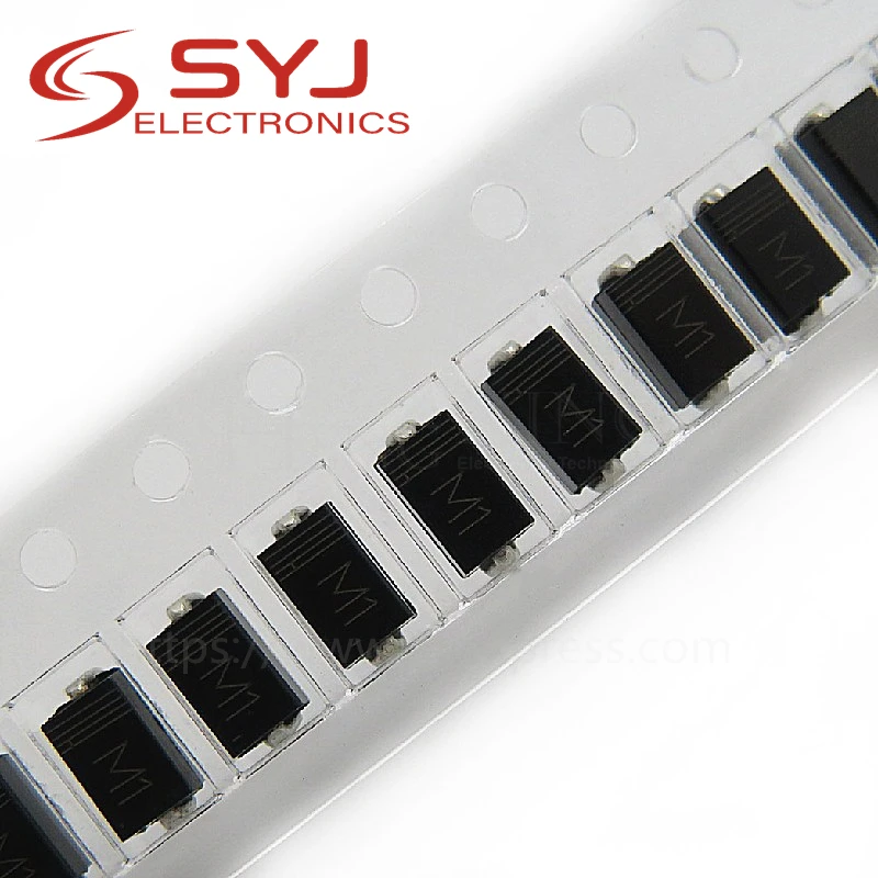 100 шт./лот SMA с выпрямительным диодом 1N4001 M1 1N4004 M4 1N4007 M7 FR107 RS1M FR207 RS2M HER108 US1M SF18 ES1J SF14 ES1D