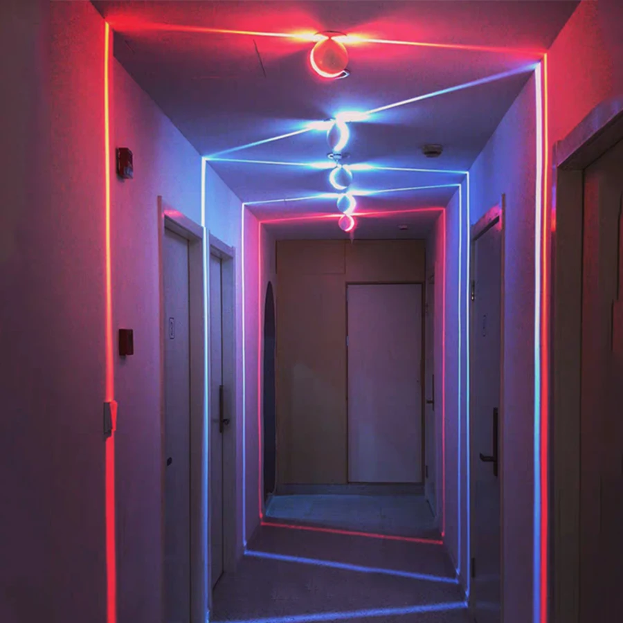 Thrisdar 10 Вт RGB Креативный светодиодный настенный светильник с дистанционным