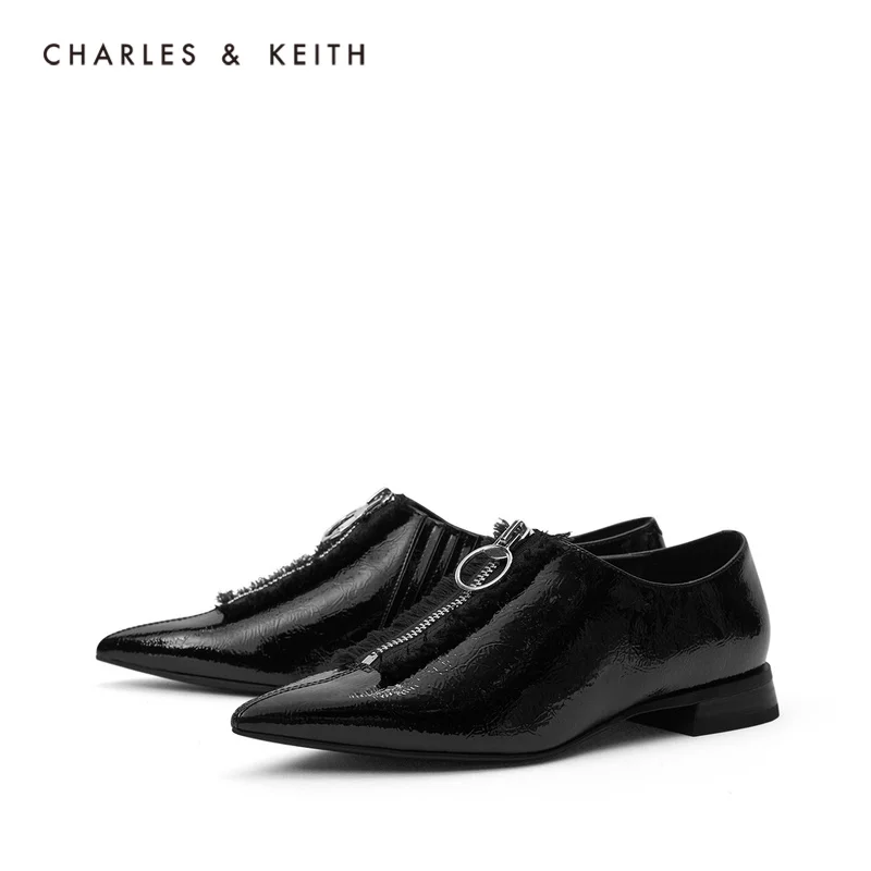 CHARLES＆KEITH Новинка на Лето2020CK1 70900137Женские туфли с кисточкой Острый Носок низком