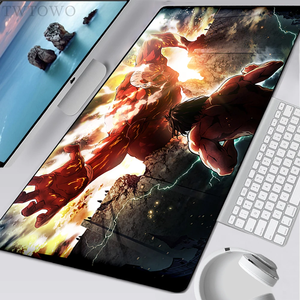 

Mouse Pad Gamer XXL HD Large New Desk Mats Mouse Mat Anime Attack on Titan Carpet Soft Office Anti-slip Mouse Mat Table Mat