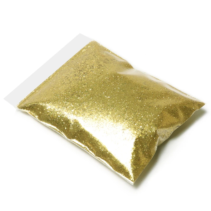 50 г золотистого и серебряного цвета блестящий порошок для ногтей блестки сделай