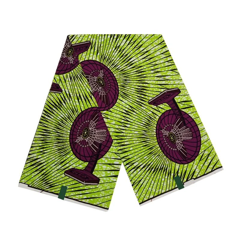 

2021 Ankara Style African Wax Dye Prints Cotton Fabric Real High Quality Nigerian Sewing Material For Dress By The Yard V-L 3-53