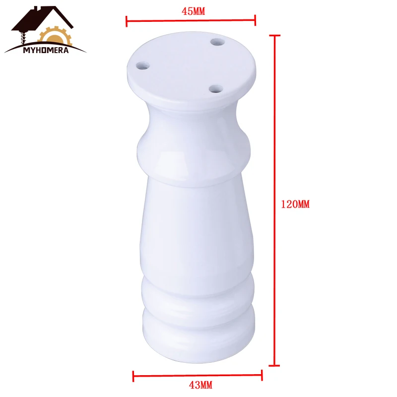 Color B 120mm Myhomera 80 мм-150 мм мебельные ножки, регулируемые ножки для шкафа, дивана, алюминиевый шкаф, журнальный чайный столик, ванная комната, защитная ножка - Цвет: Color B 120mm