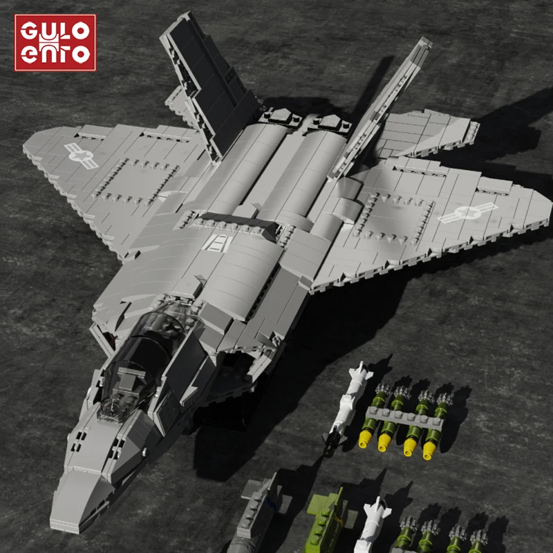 

Military Series Aircraft Building Blocks F-22 Stealth Fighter F-35 F-18 J-15 Carrier Airplane Bricks Children Kids Toys Gifts