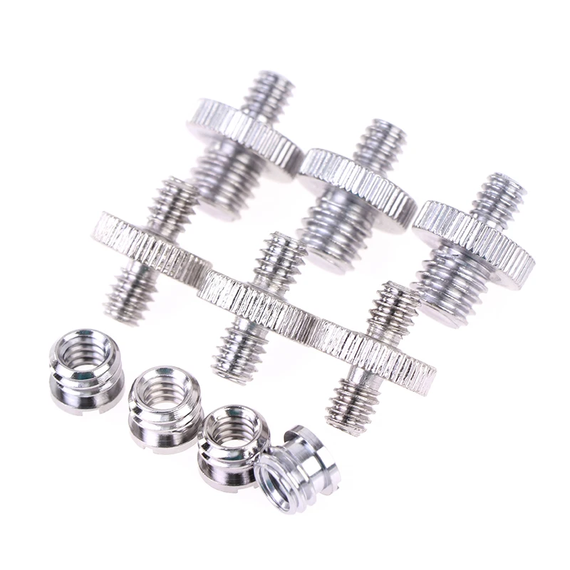 

10Pcs/pack 1/4 inch and 3/8 inch Camera Screw Adapter Converter Threaded Mount Set