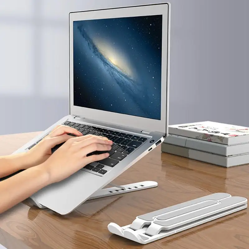Портативная подставка для ноутбука складная под ноутбук Macbook Pro Air HP lapнастольная