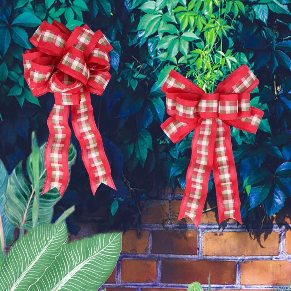 Рождественская елка украшения красный Рождественский бант новогодний фестиваль