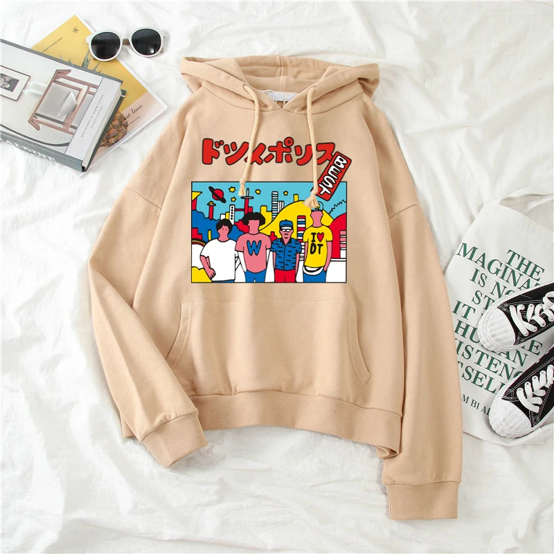Hoodie Women Pullovers Sweatshirt Hooded Sping & Autumn Casual Sweetshirts Sudaderas Printed Dropshipping Pull Loose Streetwear