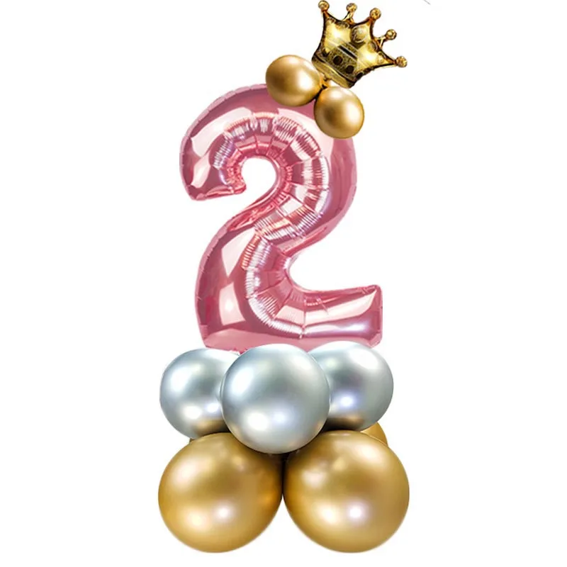 2 года День рождения баннерные шары 2-й день украшения дети мальчик девочка