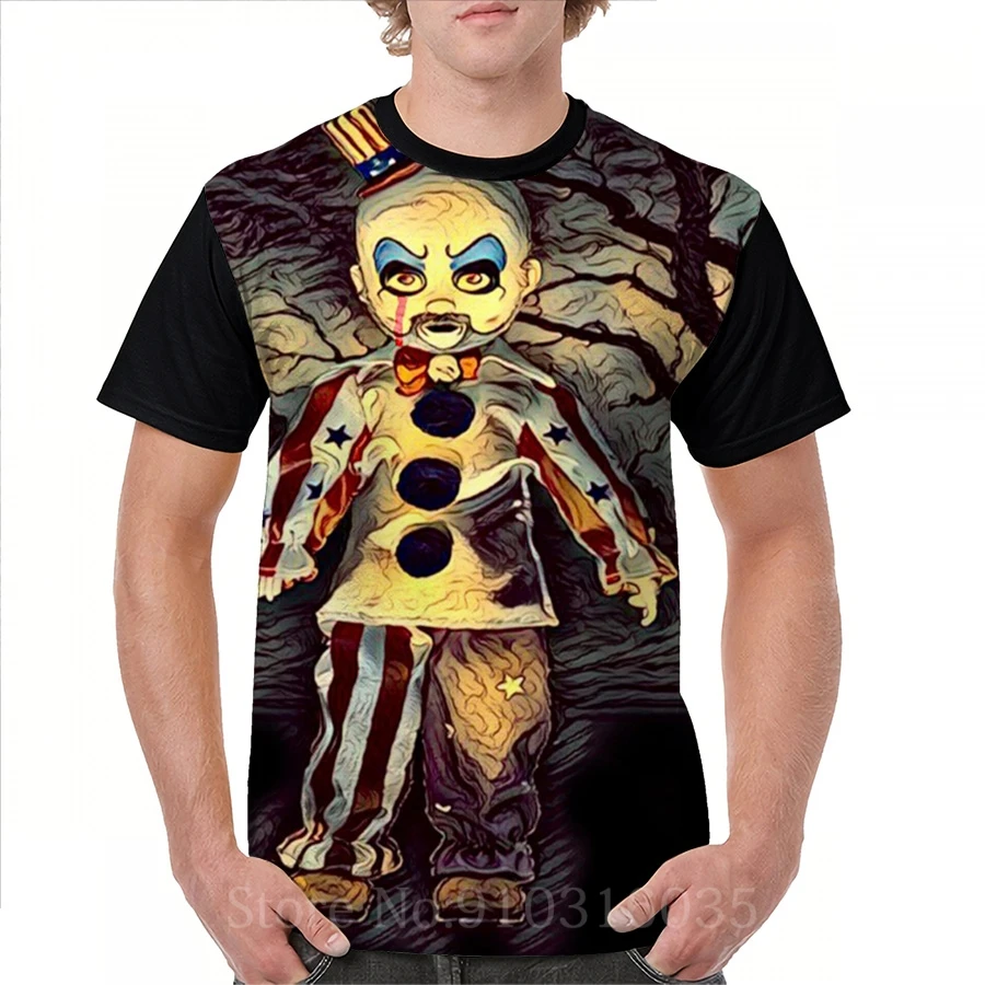 Мужская футболка с забавным принтом женские топы футболки Страшный убийца Клоун