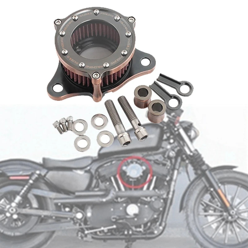 

Motorcycle Accessories Air Filter Air Cleaner Intake System for Sportster XL883 XL1200 48 1996-2013