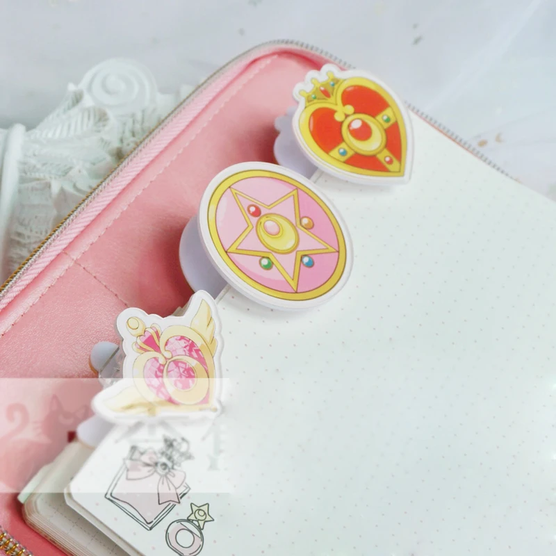 6 шт./компл. креативный аниме мультфильм Сейлор Мун акриловый клик косплей