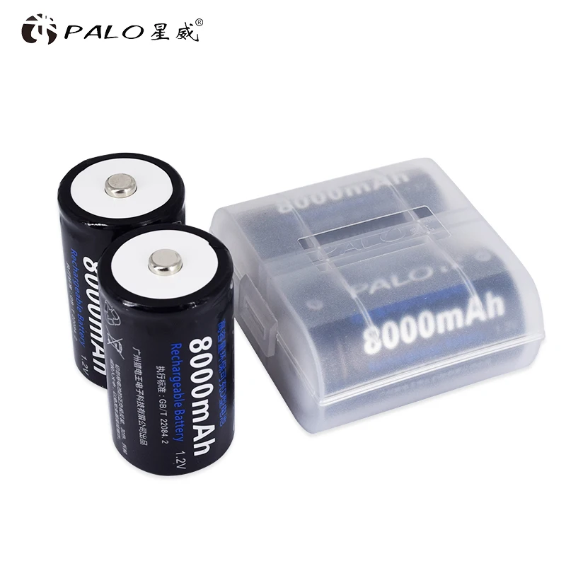 

8PCS D szie battery ni-mh d rechargeable battery with charger for aa aaa ni-mh ni-cd 1.2v battery