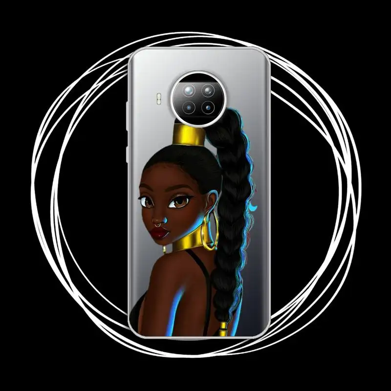 

Dirty braid Black African Art Phone Case Transparent for Xiaomi mi Redmi note 10 t 8 9 pro lite 11 Samsung S8 9 10 20 plus ultra