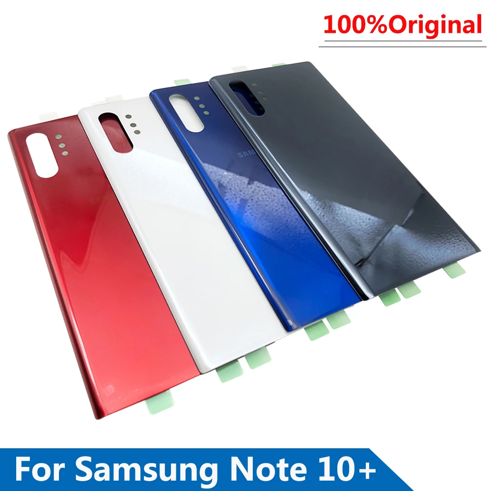 

For SAMSUNG Galaxy Note Note10+ Plus N9750 N975F Back Cover Battery Door Rear Glass Case Housing with adhesive sticker