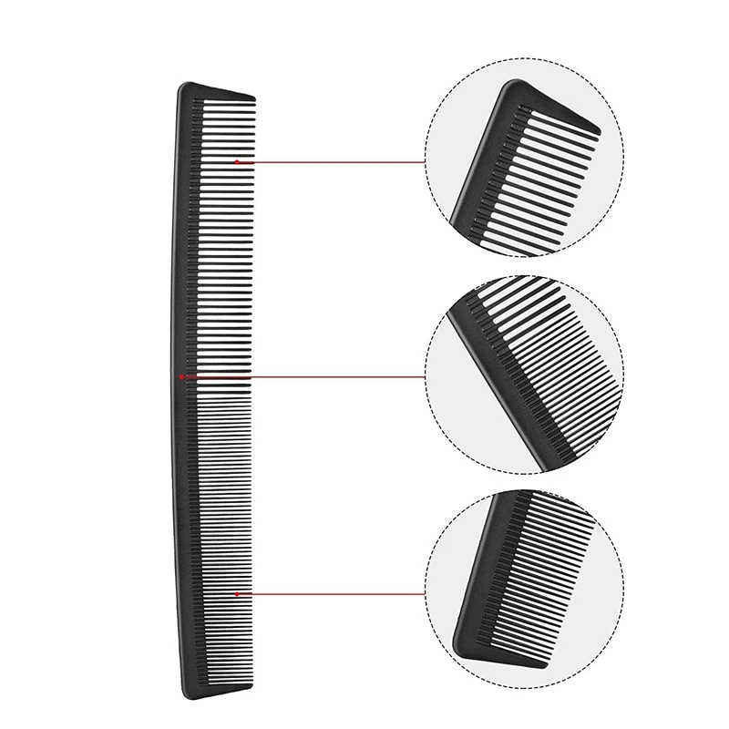 Гребень для стрижки волос из черного углеродного волокна гребень укладки