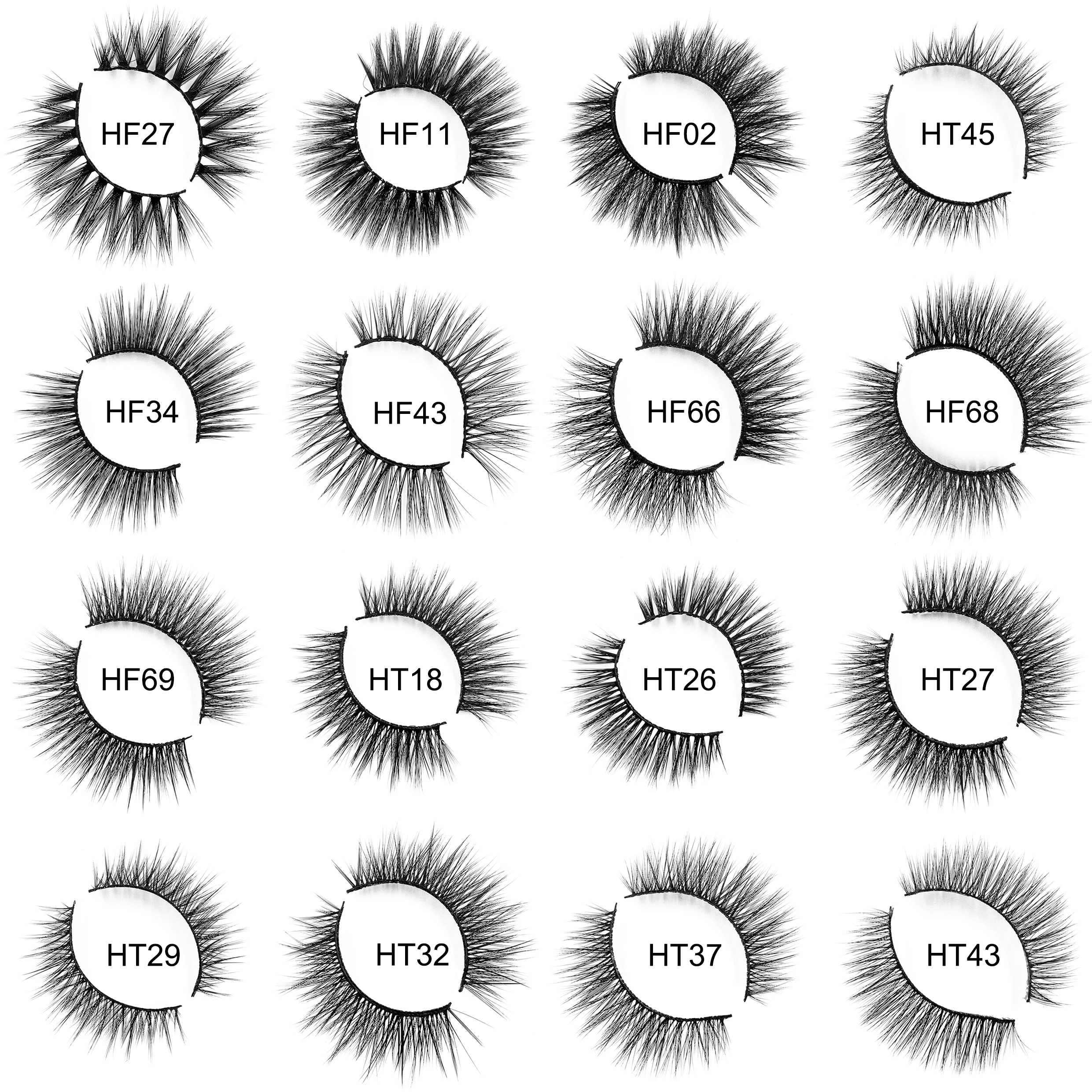 

Heymebeauty 10pairs 3D Mink Lashes Natural False Eyelashes Dramatic Volume Makeup Fake Eyelash Extension HandMade Silk Eyelashes