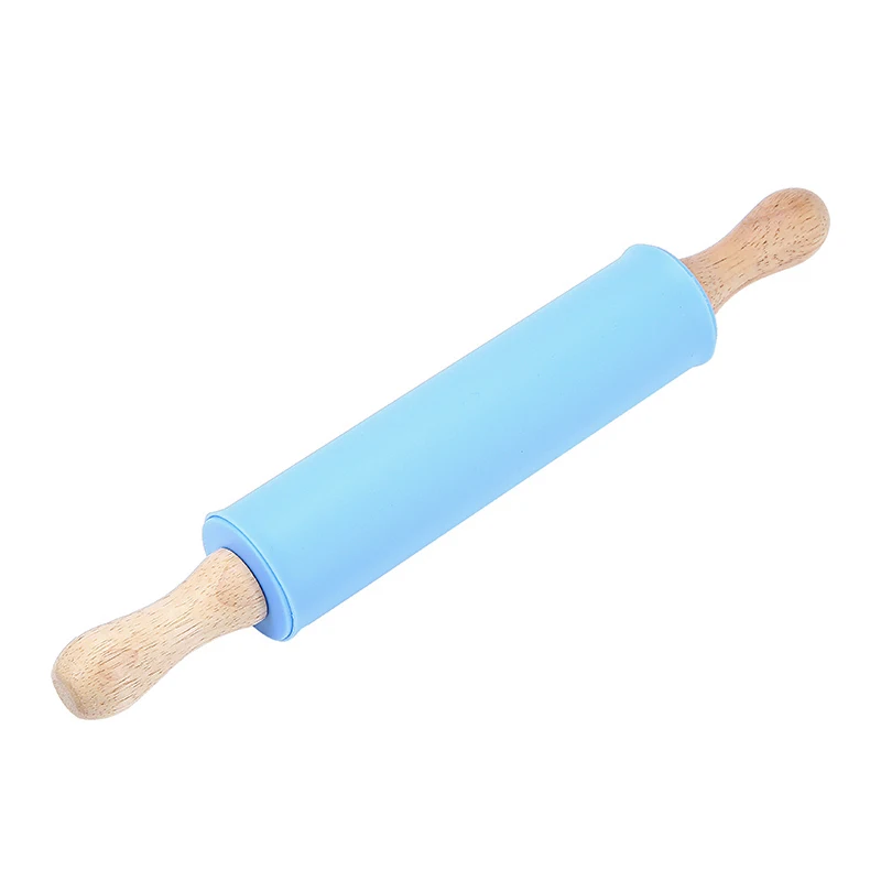 Скалка с антипригарным покрытием деревянная ручка для выпечки пиццы палочек 1 шт.