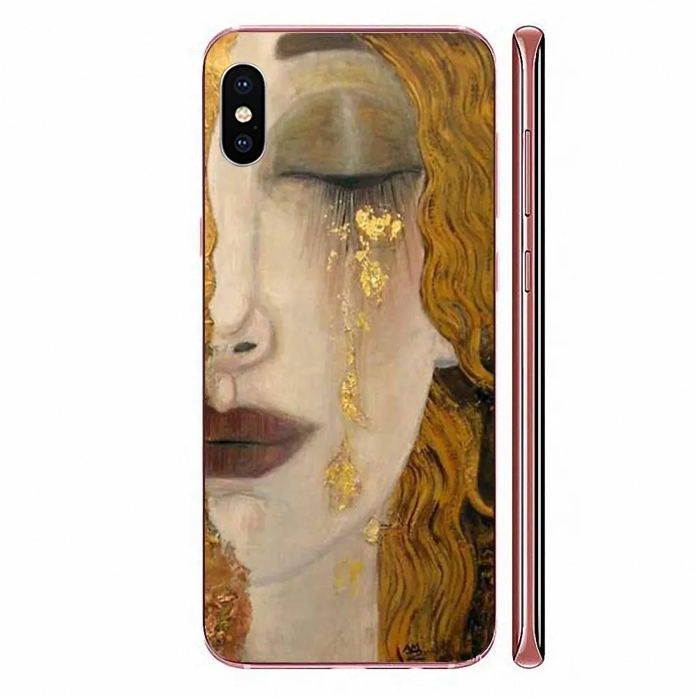 Kiss By Gustav Klimt Gold Tears In Oil For Samsung Galaxy A10 A20 A20E A3 A40 A5 A50 A7 J1 J3 J4 J5 J6 J7 2016 2017 2018 images - 6