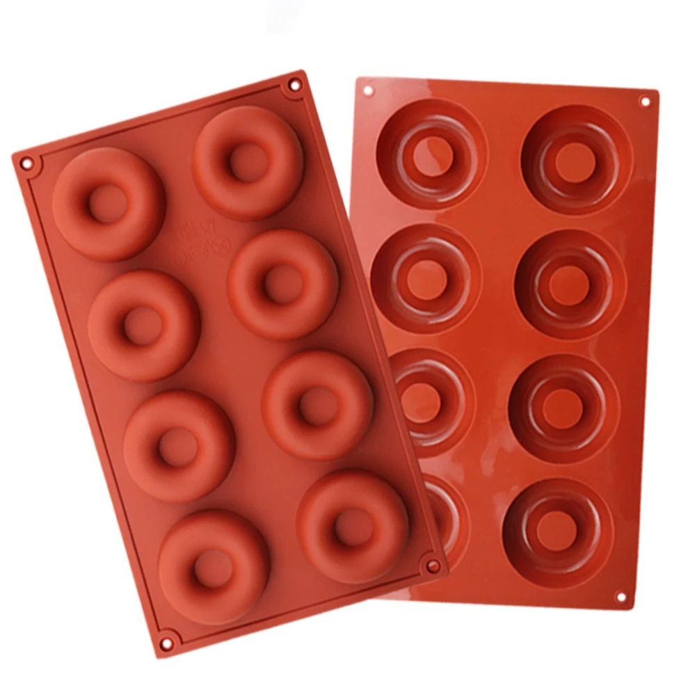 Силиконовая форма для торта 8 ячеек термостойкий пончик формочка печенья мусса