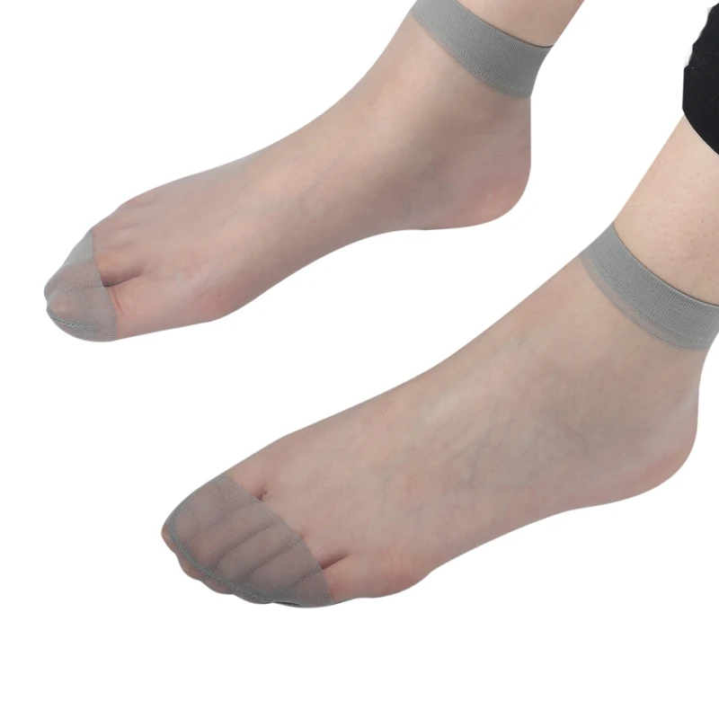 2 пары популярных ультратонких прозрачных эластичных коротких носков из