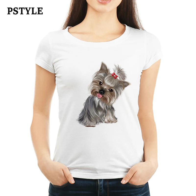 Забавная женская футболка с рисунком животных милые летние белые футболки