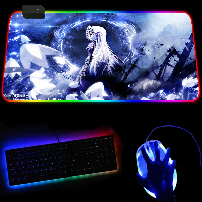 

LED Backlight Game Mouse Pad RGB Large Game MousePad USB Pc Keyboard Cs Computer Desktop Laptop Mat