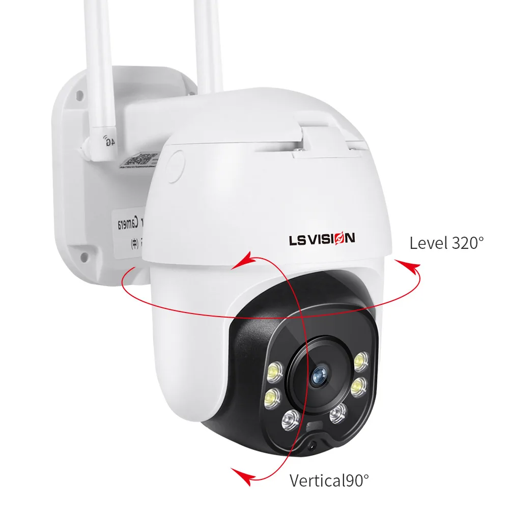 Беспроводная Водонепроницаемая камера видеонаблюдения с солнечной панелью