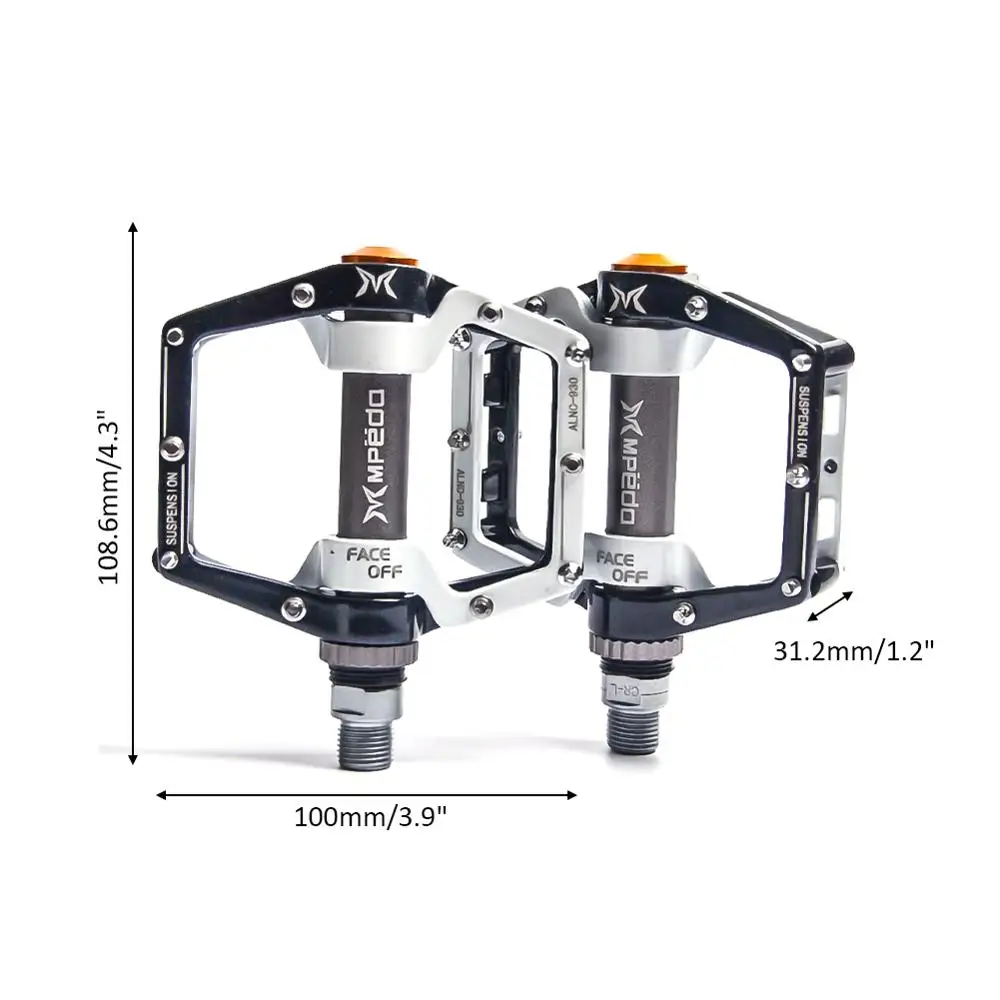 

MTB Wide Platform Pedals MTB Bike Flat Pedals 2 Bearings Bicycle Pedals Non-slip Bearing Pedals Bicycle Accessories Dropshipping