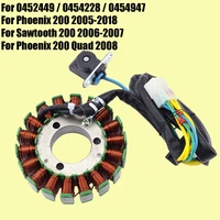 stator coil for polaris phoenix 200 sawtooth 200 0452449 0454228 0454947 generator magneto coil phoenix 200 quad