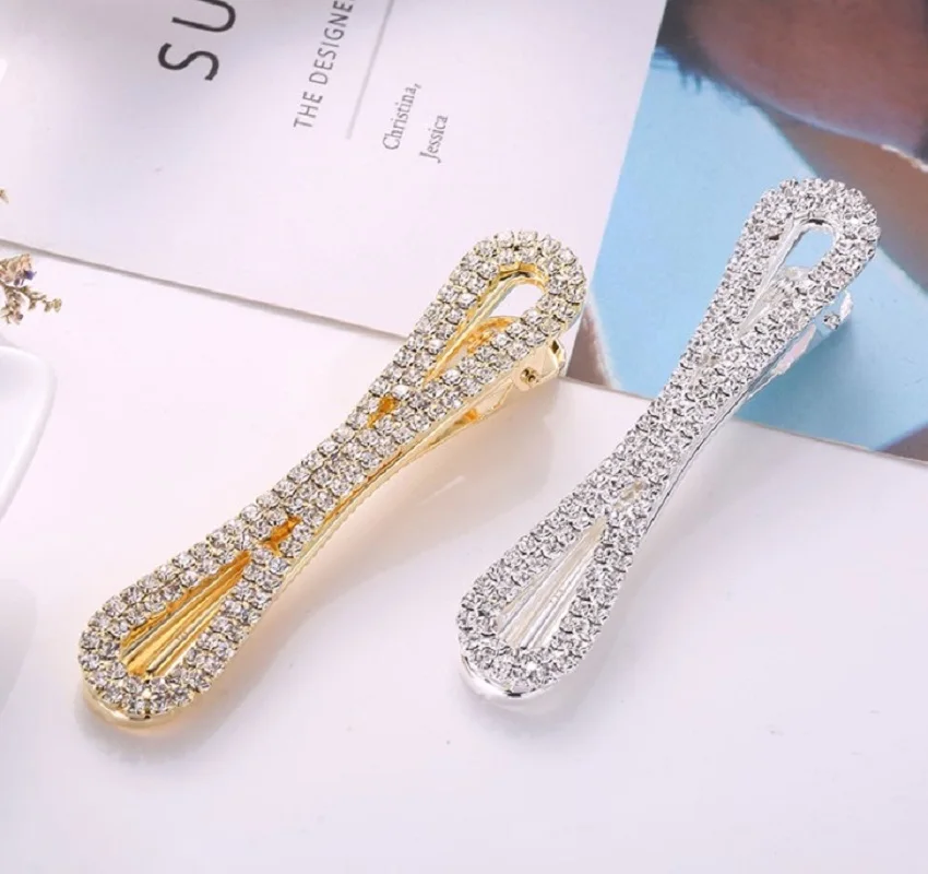 8 образная заколка со стразами для женщин геометрические бесконечные заколки