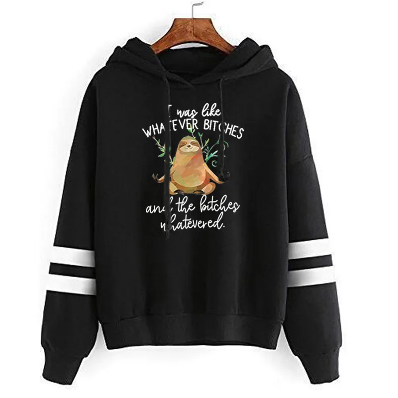 

Women Fall 2020 Women Hoodie Fleece Letter Printing Sweatshirt Fun Printing Long Sleeve Hooded Women