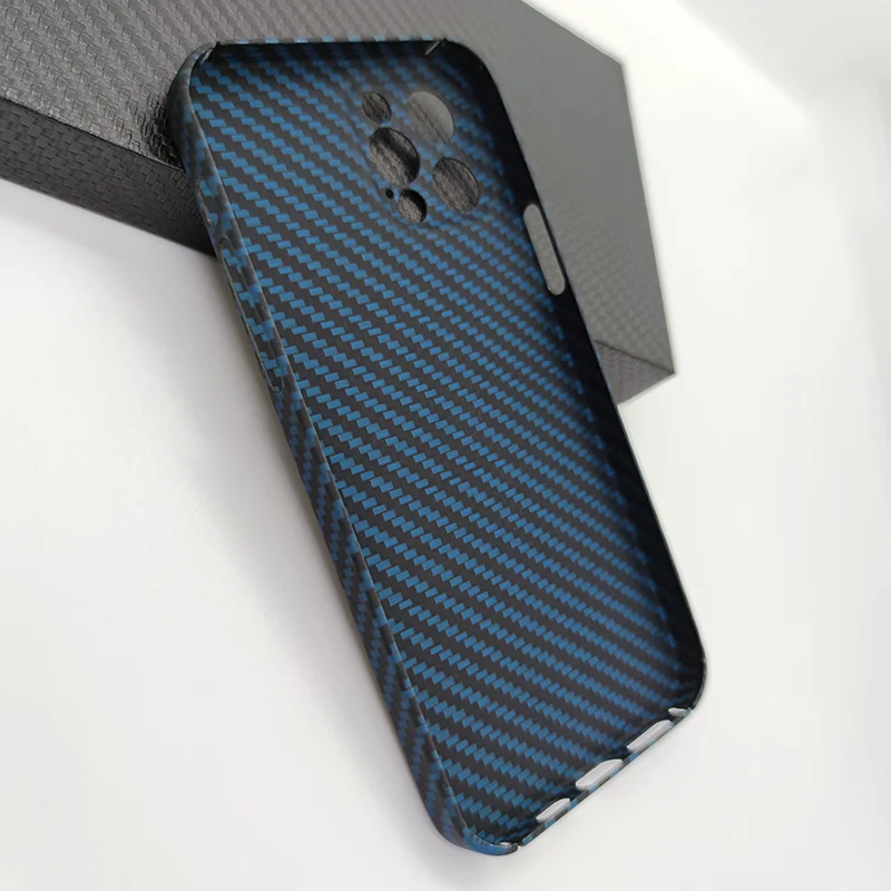 for iphone 12 pro max case pure carbon fiber camera protection cover blue black ultra thin phone case for iphone 12 mini 12 pro free global shipping