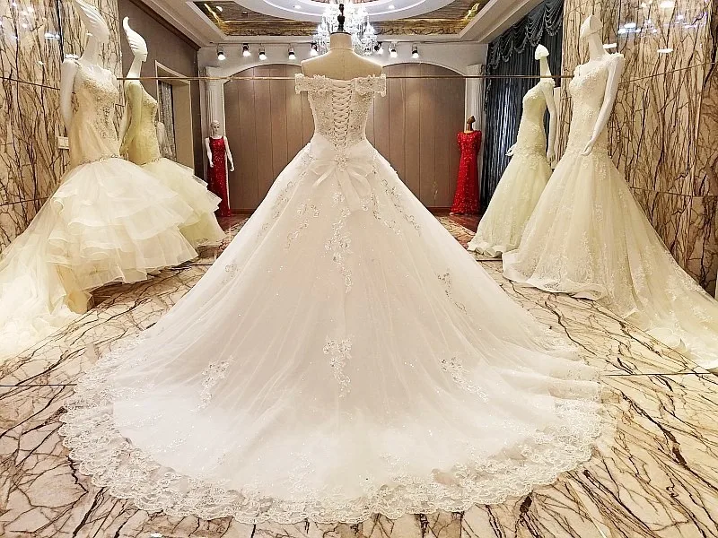 Элегантное кружевное свадебное платье бальное свадебные платья с кристаллами Robe