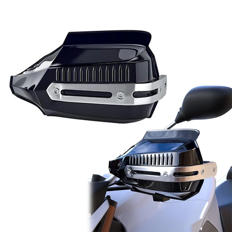 

Motorcycle Hand Guard with Yellow LED Turn Signal Light Protectors Dirt Bike Light Bar Universal