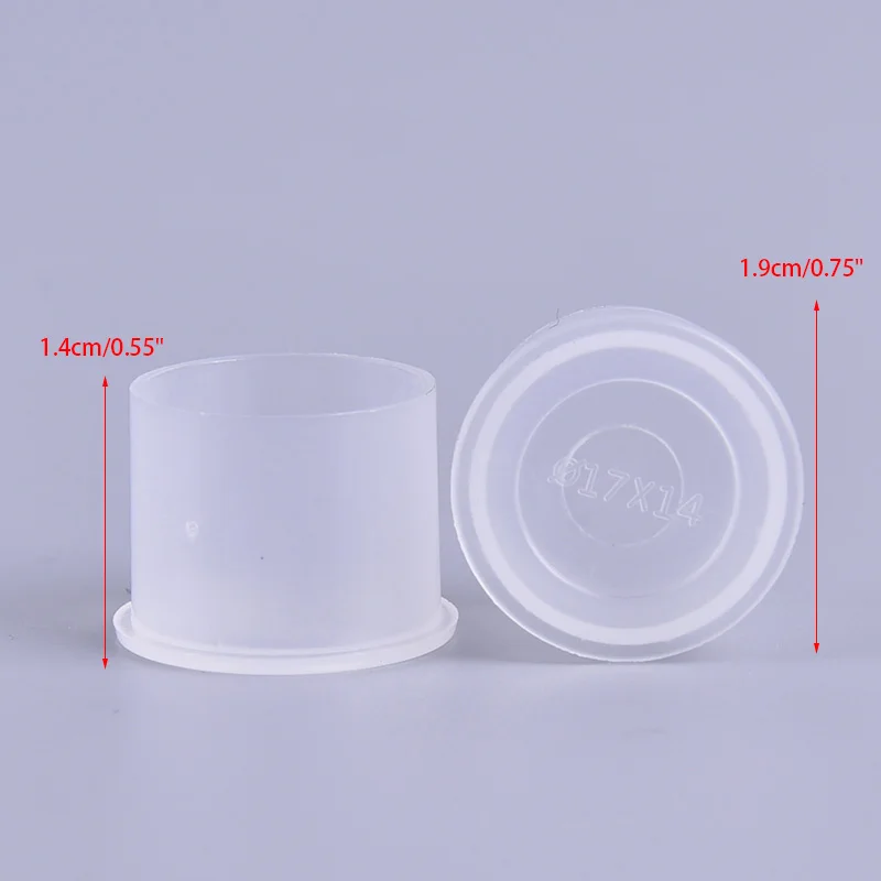 1000 шт белая стоящая тату чашка с чернилами Устойчивые прозрачные само чашки