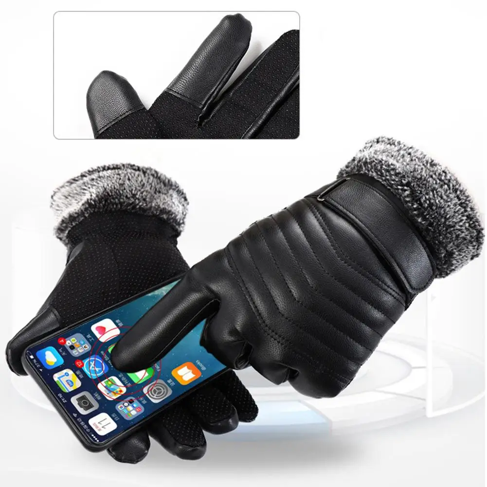 

Winter Waterproof Ski Gloves Windproof Touchscreen Gloves Thickened Warm Running Mittens Breathable Anti-slip Cycling Gloves