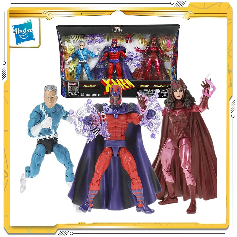 6 дюймов Оригинальный Hasbro Marvel легенды Люди Икс Магнето Алая ведьма ртуть модель