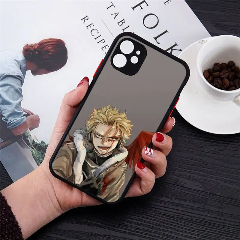 

Hawks Coat hot japan anime Phone Case matte transparent For iphone 7 8 11 12 plus mini x xs xr pro max cover