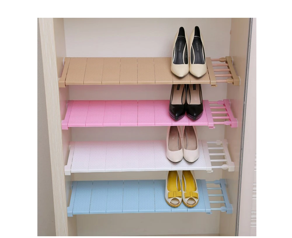Adjustable Closet Organizer Storage Shelf Wall Mounted Kitchen Rack Space Saving Wardrobe Decorative Shelves Cabinet Holders