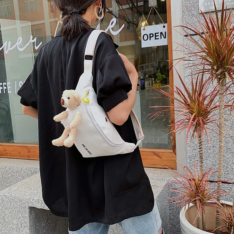 

Ladies Removable Accessory Belt Waist Bag Canvas Portable Wallet Chest Pocket Travel Sports Bag