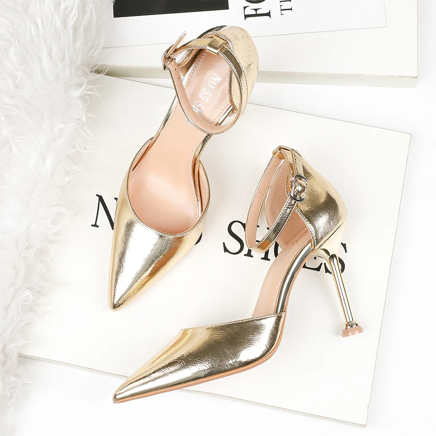 

Туфли женские на высоком каблуке 6-10 см босоножки с ремешком на щиколотке туфли-лодочки на шпильке обувь Свадебная вечерняя